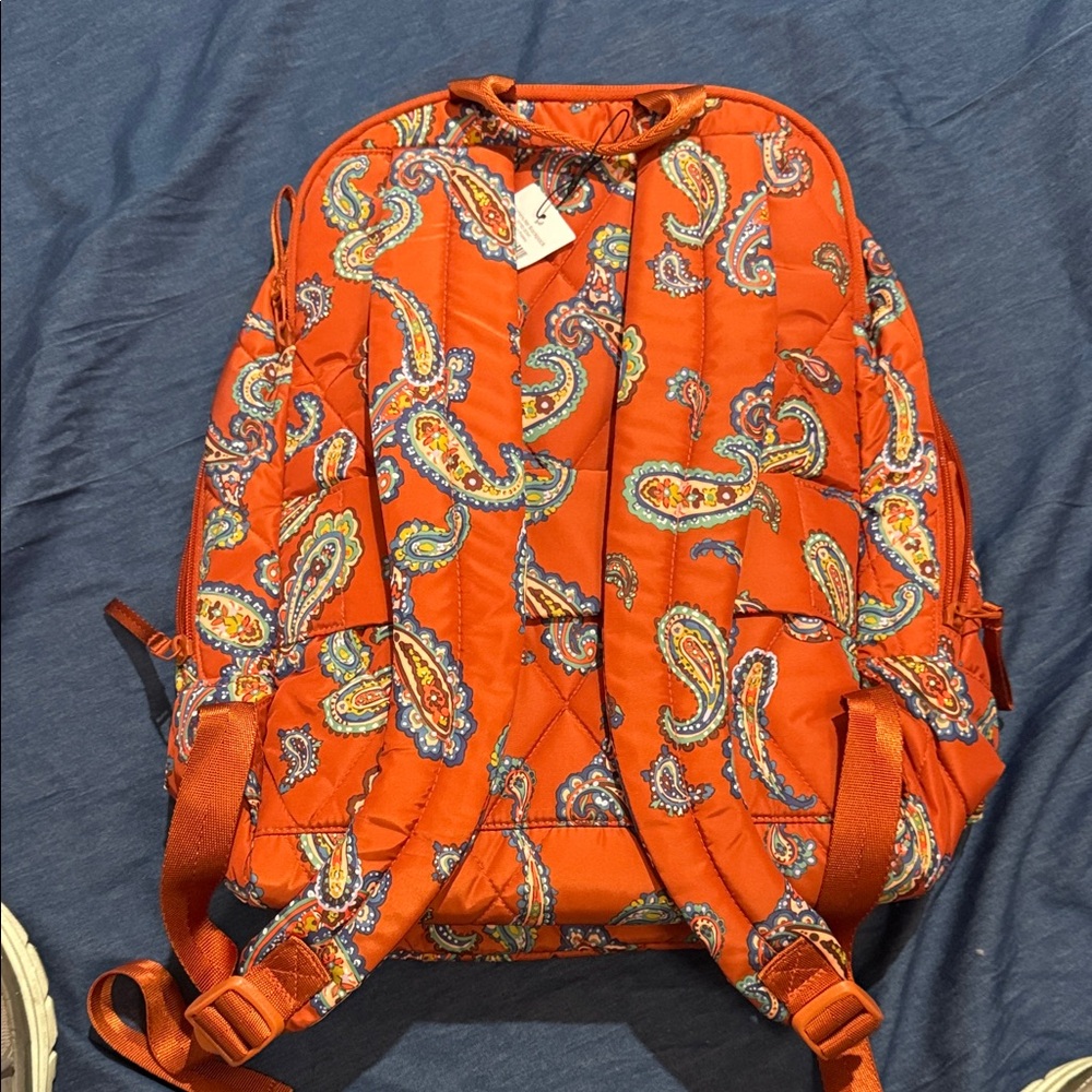 Vera Bradley Orange Quilted Bag - Picture 5 of 12